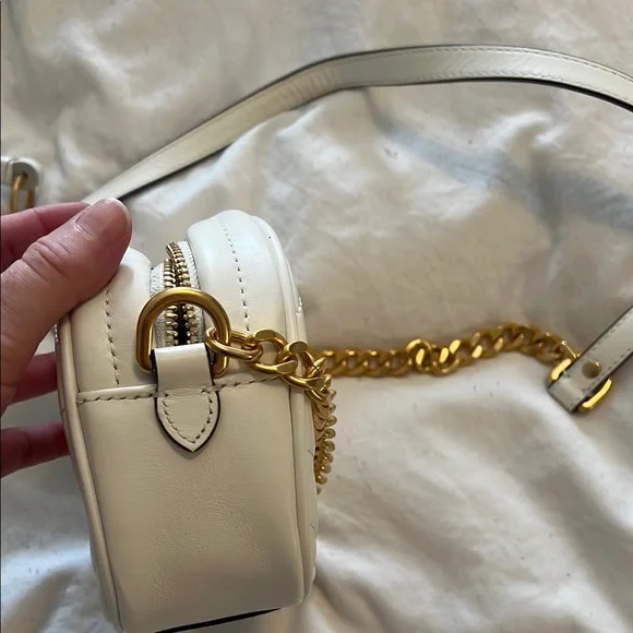 Tory Burch White Quilted Crossbody Bag - Picture 8 of 8